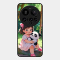 blush panda glossy metal case cover for Xiaomi 15 Ultra 5G