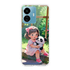 Blush & Panda Transparent Silicon Case For iQOO Z6 Lite 5G