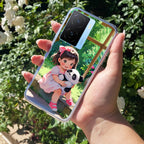 Blush & Panda Transparent Silicon Case For iQOO Z7s 5G