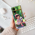 Blush & Panda Transparent Silicon Case For iQOO Z9x 5G