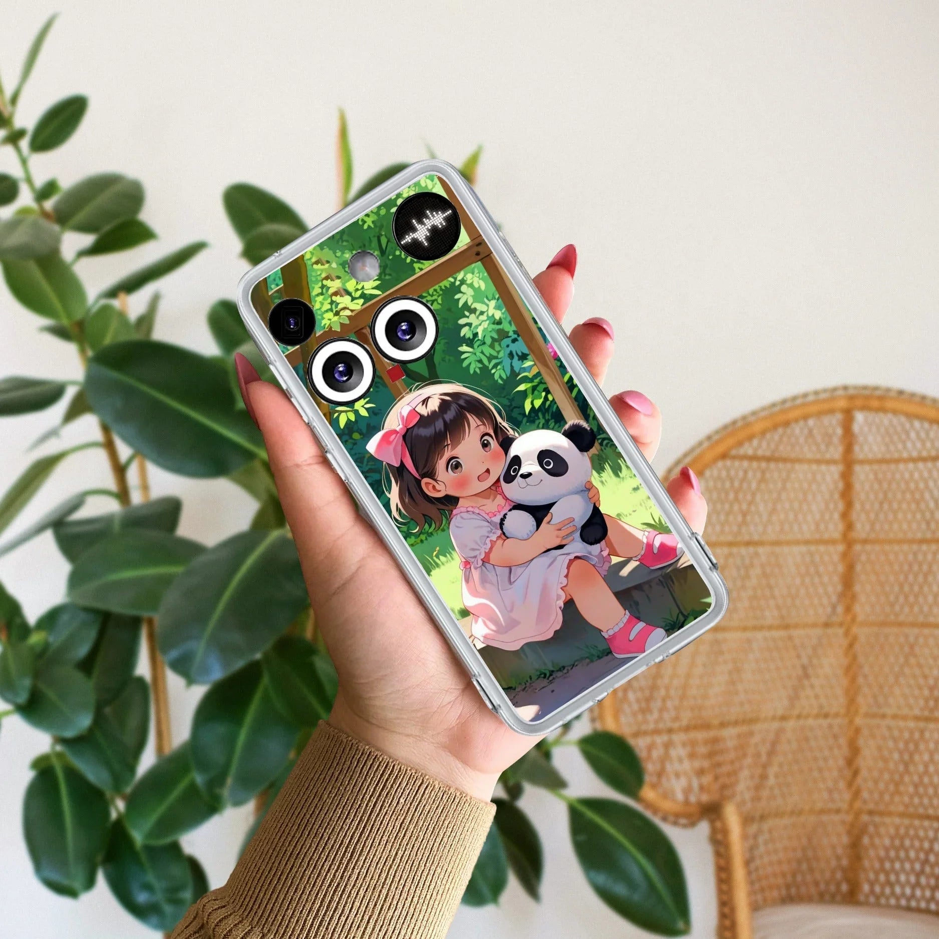 Blush & Panda Transparent Silicon Case For Nothing - ShopOnCliQ