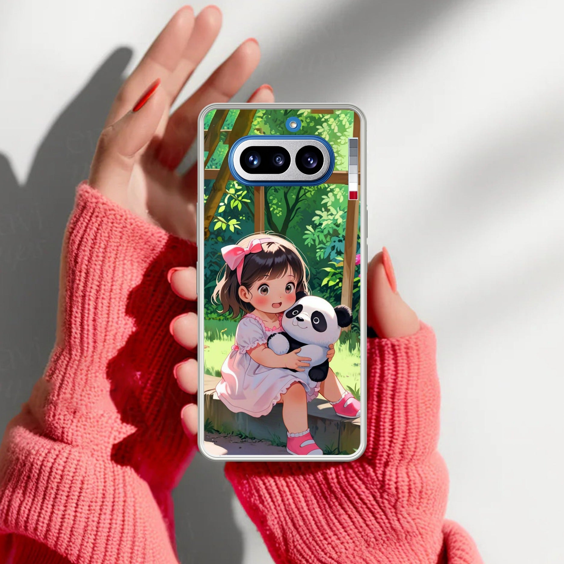 Blush & Panda Anti Yellow Case For Nothing Phone 4A 5G