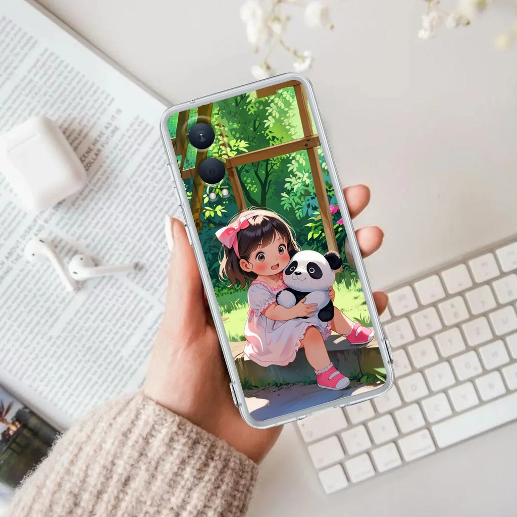 Blush & Panda Transparent Silicon Case For OnePlus - ShopOnCliQ