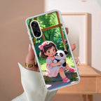 Blush & Panda Transparent Silicon Case For OnePlus - ShopOnCliQ