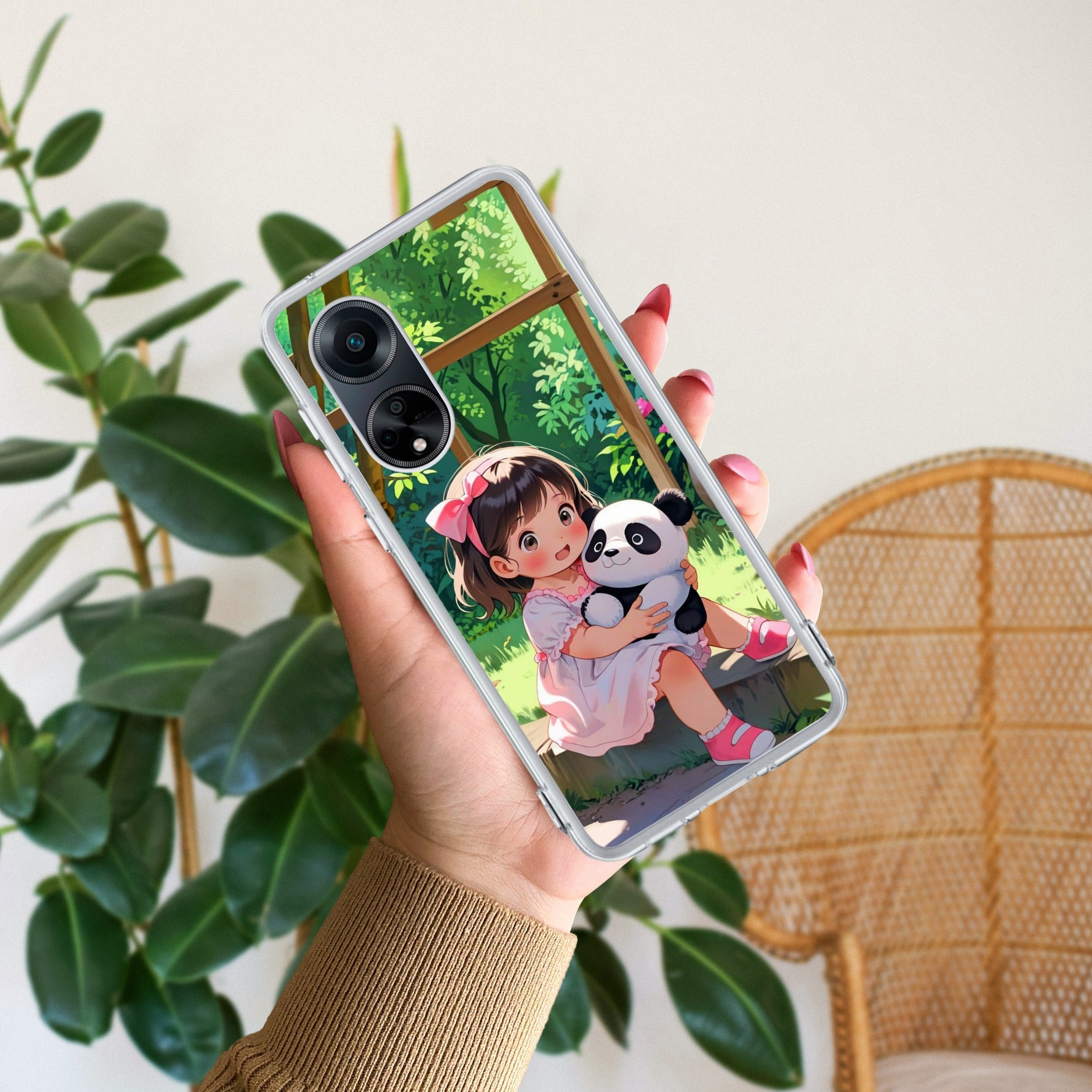 Blush & Panda Anti Yellow Case For Oppo F23 5G