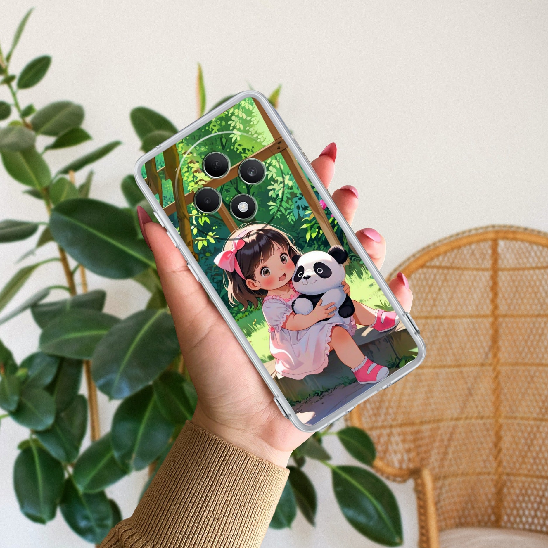 Blush & Panda Anti Yellow Case For Oppo F27 5G