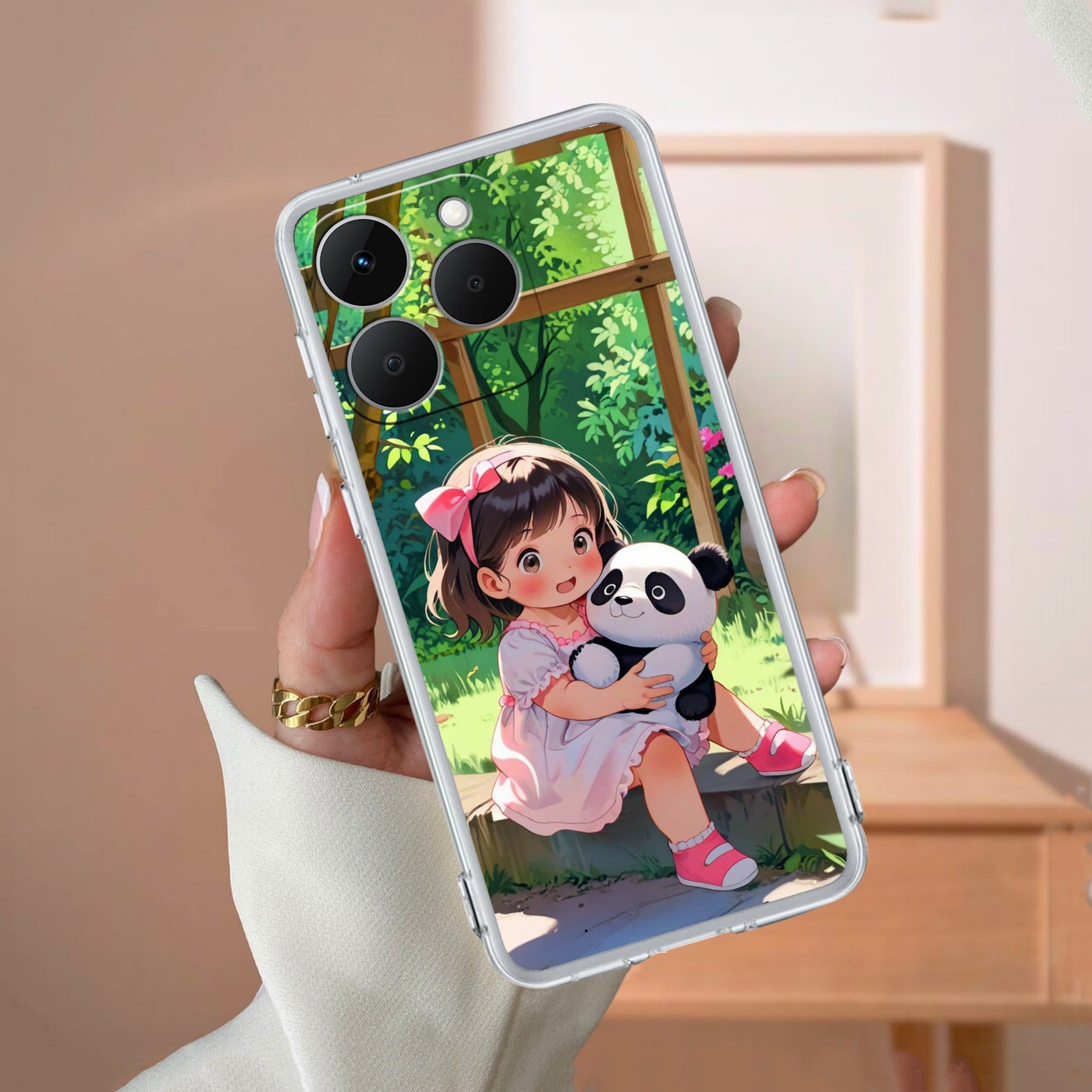 Blush & Panda  Anti Yellow Case For Realme 15T 5G