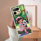Blush & Panda  Transparent Silicon Case For Realme GT 7T 5G