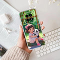 Blush & Panda  Transparent Silicon Case For Realme C65 5G