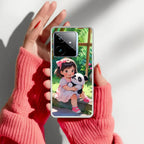 Blush & Panda  Transparent Silicon Case For Realme GT 7 5G