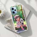 Blush & Panda Transparent Silicon Case For Redmi Note 12 5G