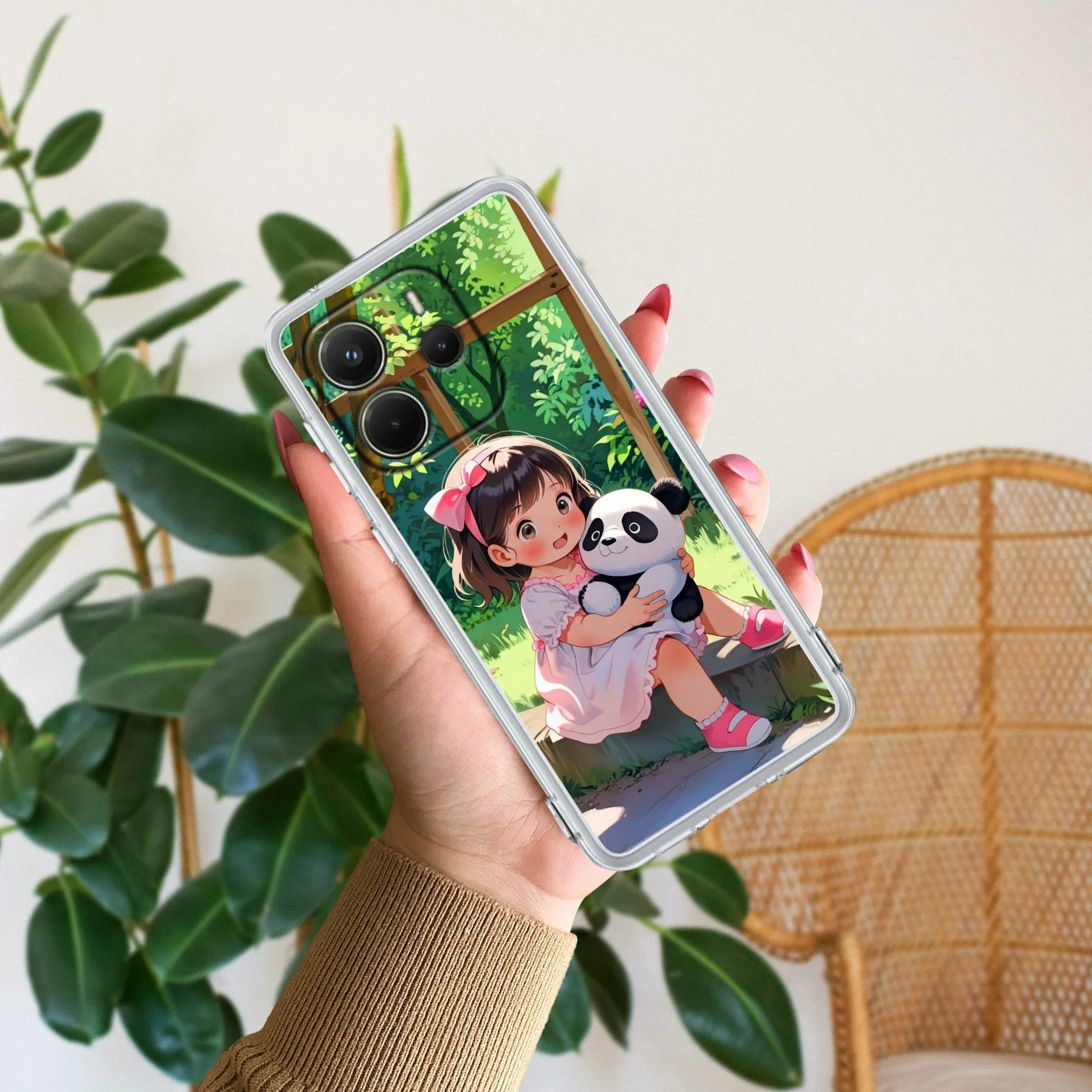 Blush & Panda Transparent Silicon Case For Redmi/Xiaomi - ShopOnCliQ