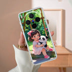 Blush & Panda  Transparent Silicon Case For Vivo V23 5G