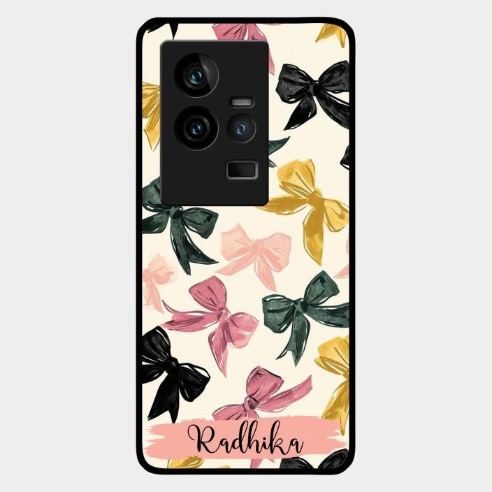 Bow Customize Glass Case Cover For Iqoo 11 5G