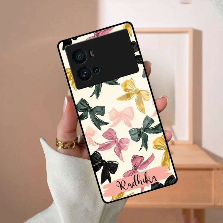 Bow Customize Glass Case Cover For iQOO - ShopOnCliQ