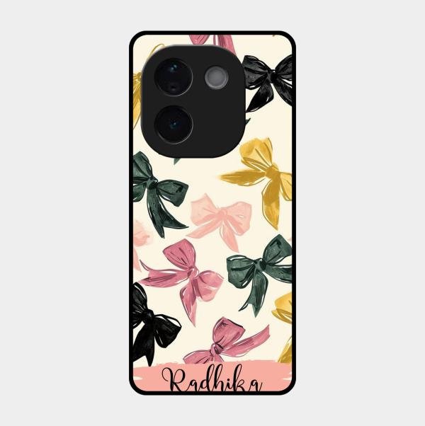 Bow Customize Glass Case Cover For Iqoo Z9S Pro 5G