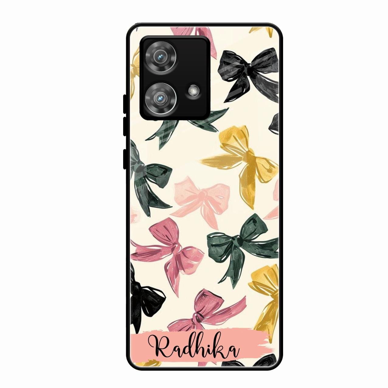 Bow Customize Glass Case Cover For Motorola Edge 40 5G