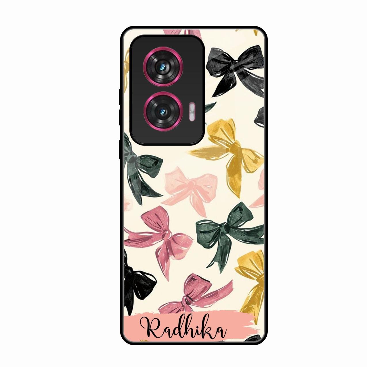 Bow Customize Glass Case Cover For Motorola Edge 50 Fusion 5G