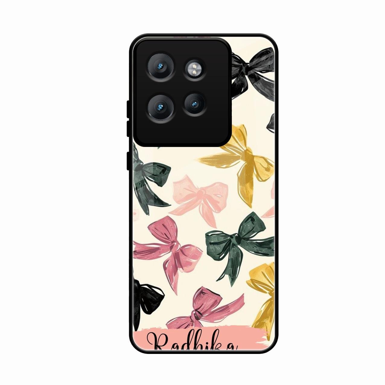 Bow Customize Glass Case Cover For Motorola Edge 50 Neo
