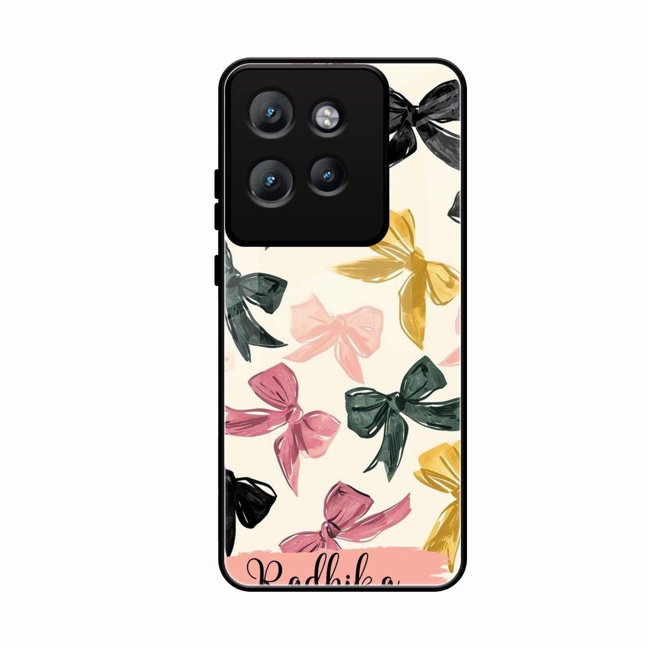 Bow Customize Glass Case Cover For Motorola Edge 50