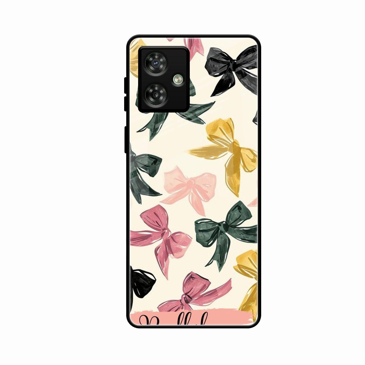 Bow Customize Glass Case Cover For Motorola G64 5G