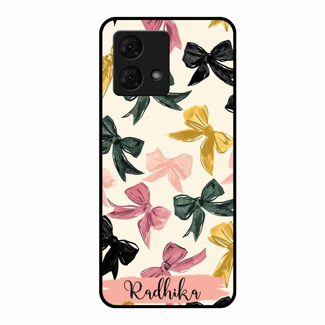 Bow Customize Glass Case Cover For Motorola g84 5G