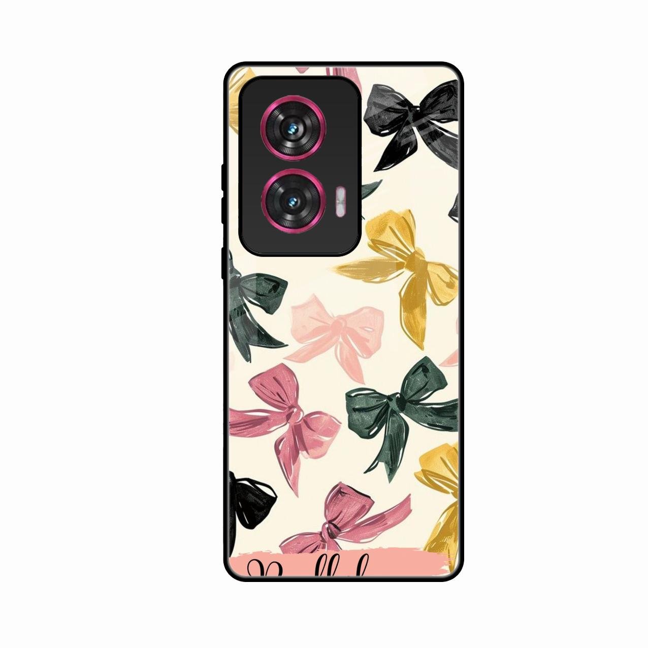 Bow Customize Glass Case Cover For Motorola G96 5G