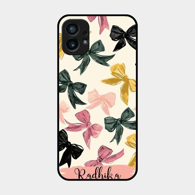 Bow Customize Glass Case Cover For Nothing Phone 1