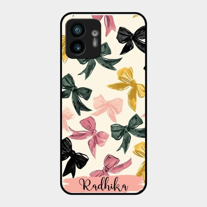 Bow Customize Glass Case Cover For Nothing Phone 2
