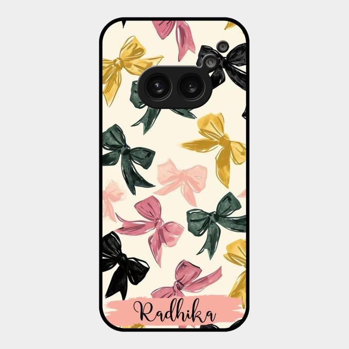 Bow Customize Glass Case Cover For Nothing Phone 2A 5G