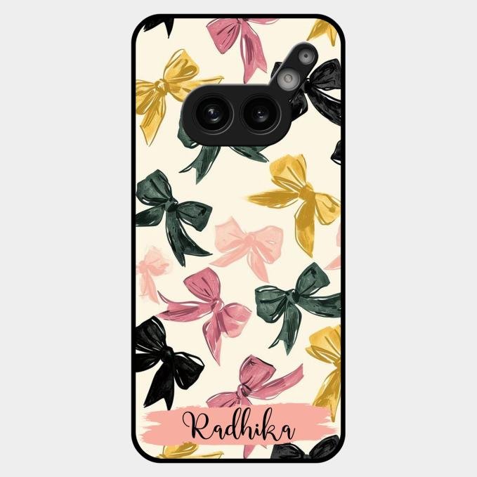 Bow Customize Glass Case Cover For Nothing Phone 2A Plus
