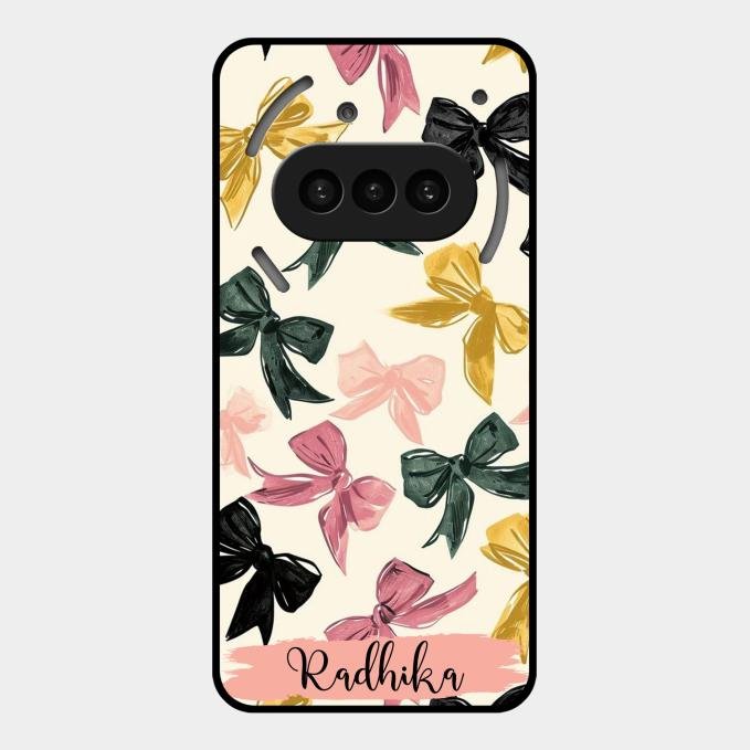 Bow Customize Glass Case Cover For Nothing Phone 3A 5G