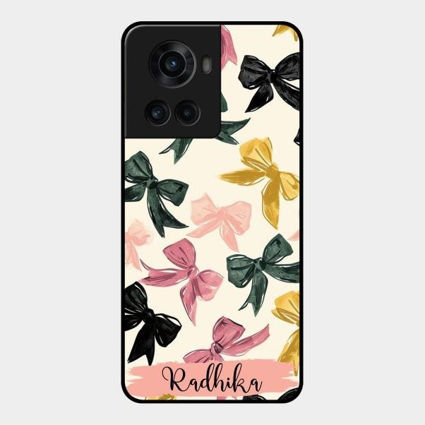 Bow Customize Glass Case Cover For Oneplus 10R 5G