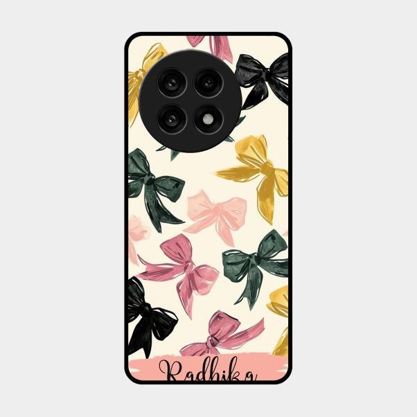 Bow Customize Glass Case Cover For Oneplus 13R 5G