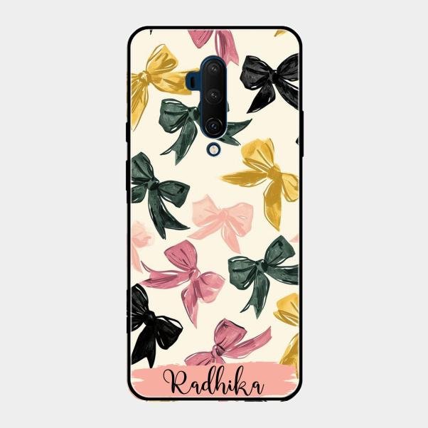 Bow Customize Glass Case Cover For Oneplus 7T Pro