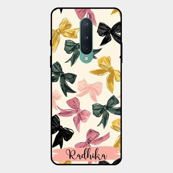 Bow Customize Glass Case Cover For Oneplus 8