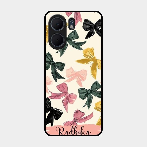 Bow Customize Glass Case Cover For Oppo A5X 4G