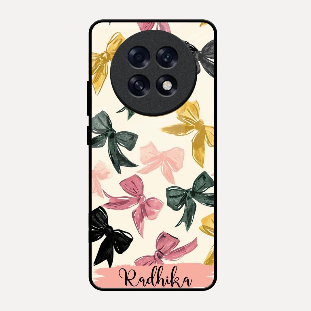 Bow Customize Glass Case Cover For Oppo F31 Pro Plus 5G