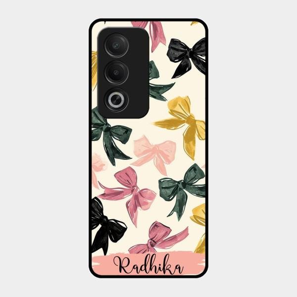 Bow Customize Glass Case Cover For Oppo K12X 5G
