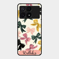 Bow Customize Glass Case Cover For Poco X6 Pro 5G