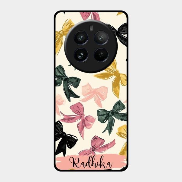 Bow Customize Glass Case Cover For Realme 12 Pro Plus 5G