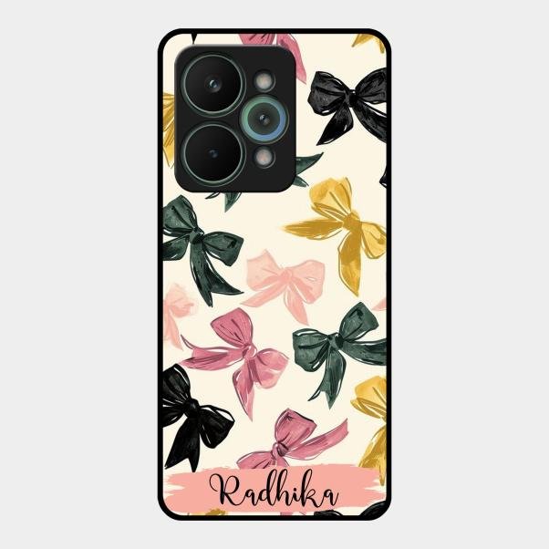 Bow Customize Glass Case Cover For Realme 15 Pro 5G