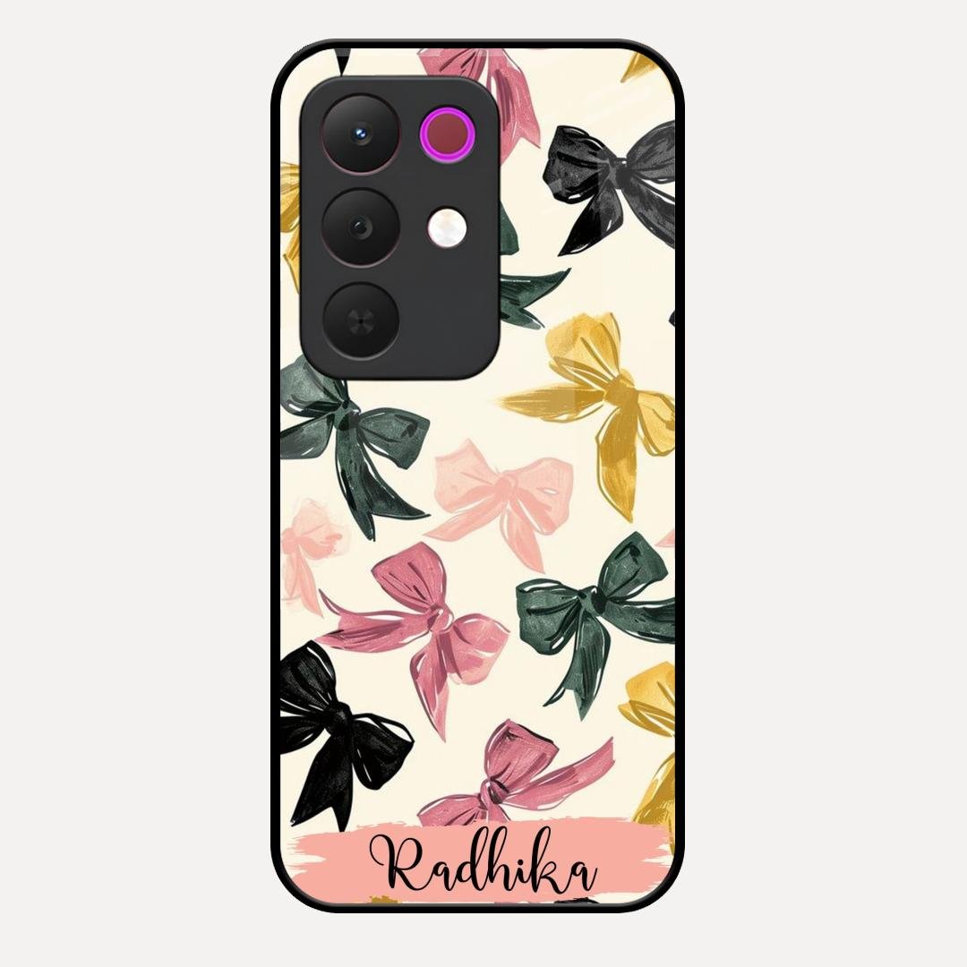 Bow Customize Glass Case Cover For Realme C85 5G