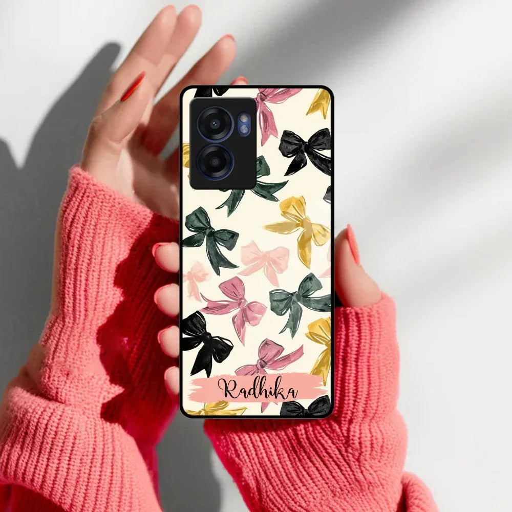 Bow Customize Glass Case Cover For Realme/Narzo - ShopOnCliQ