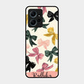 Bow Customize Glass Case Cover For Redmi Note 12 4G