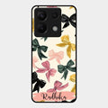 Bow Customize Glass Case Cover For Redmi Note 13 Pro 5G
