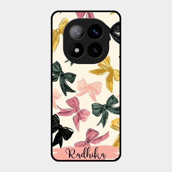 Bow Customize Glass Case Cover For Redmi Note 14 Pro Plus 5G