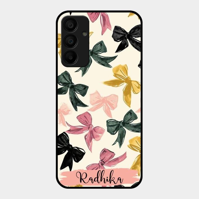 Bow Customize Glass Case Cover For Samsung Galaxy F15 5G