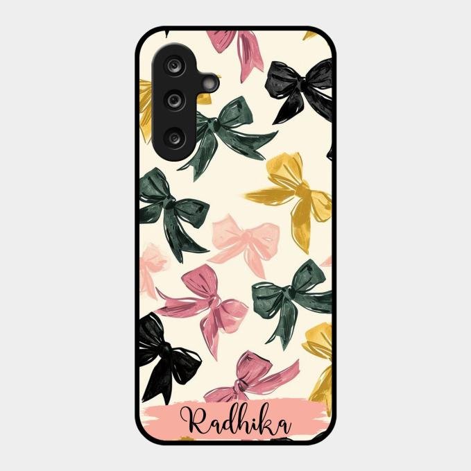 Bow Customize Glass Case Cover For Samsung Galaxy F36 5G