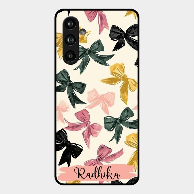 Bow Customize Glass Case Cover For Samsung Galaxy F54 5G